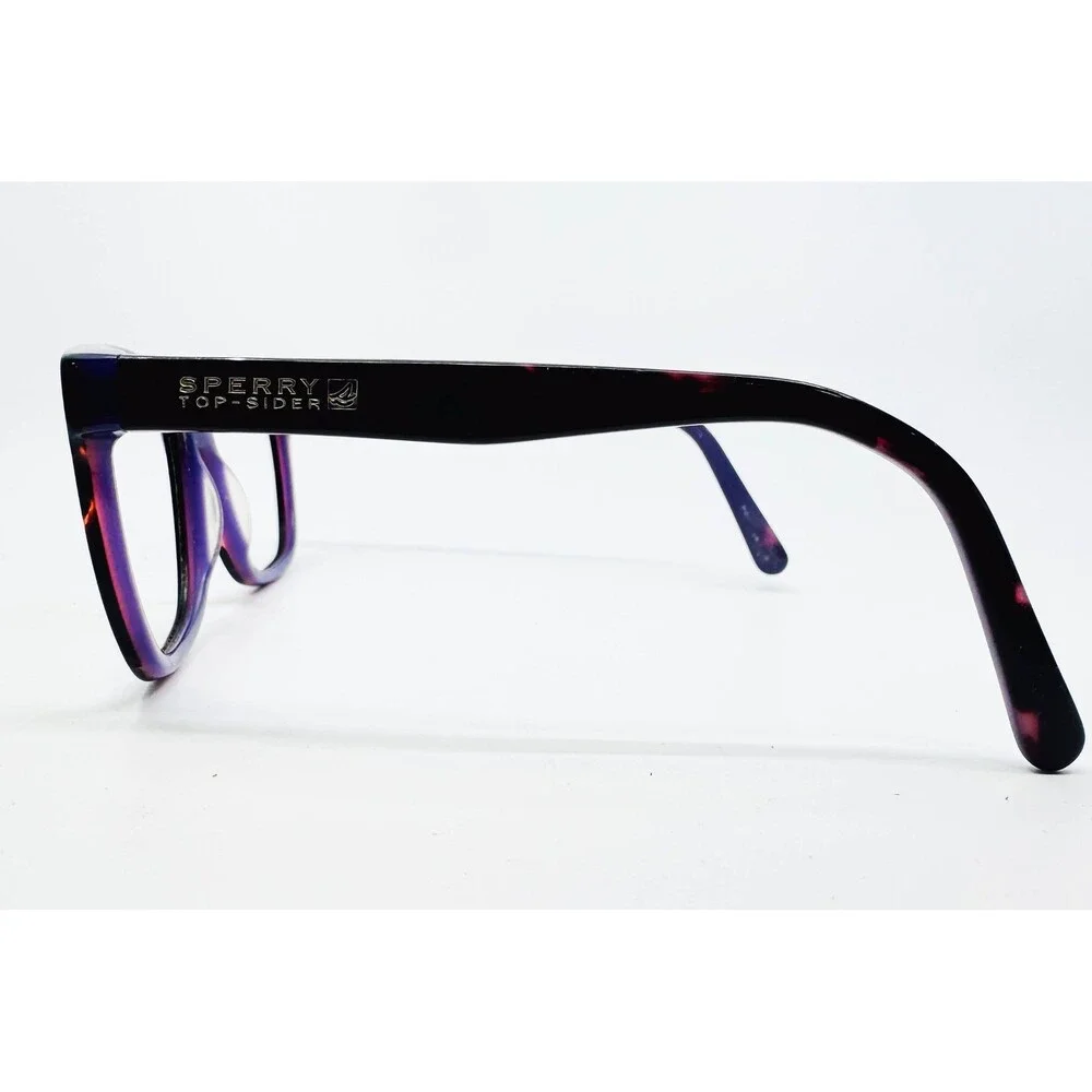 Sperry Eyeglass Frames Womens Purple Tortoise WELL 55-17-135 55mm